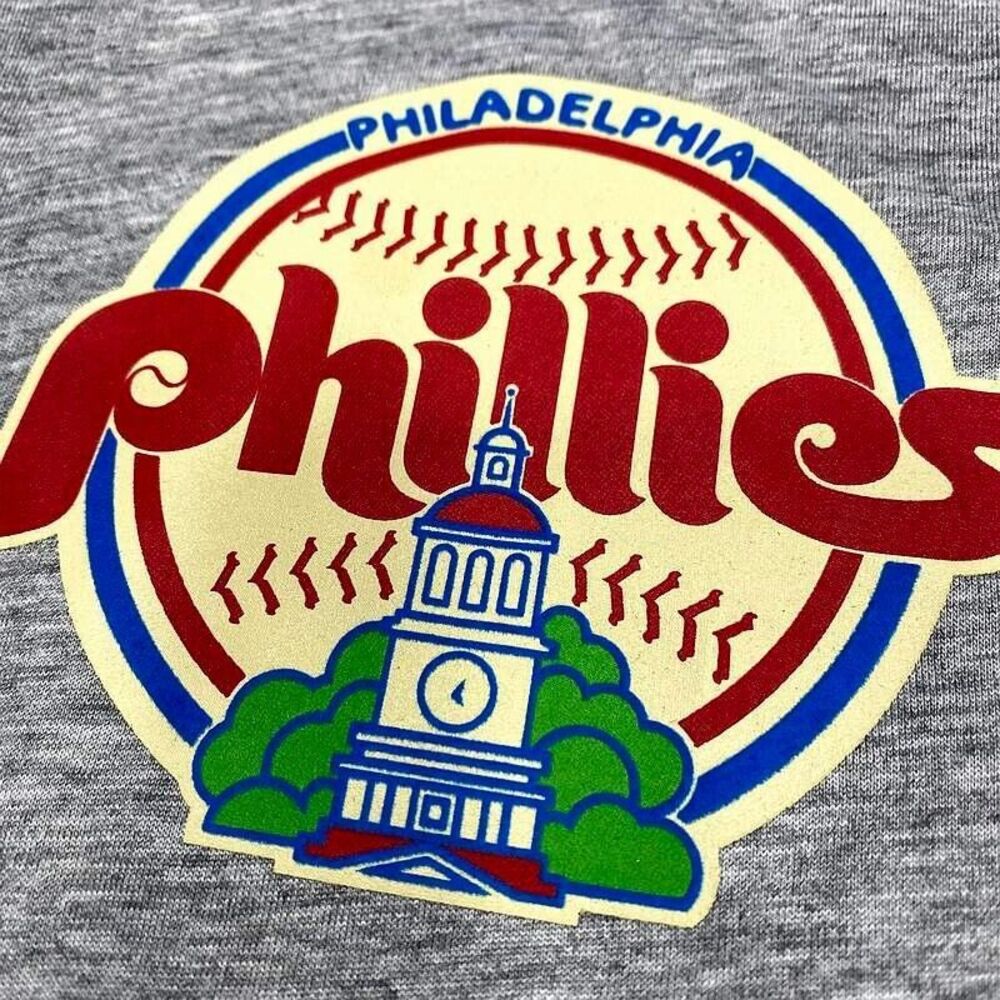 NWT Philadelphia Phillies Nike Henley T Shirt S Cooperstown Dri Fit MLB Mens - Picture 3 of 6